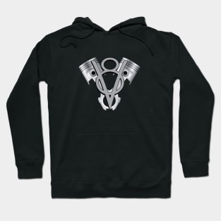 V8 Engine piston American Muscle car Hoodie